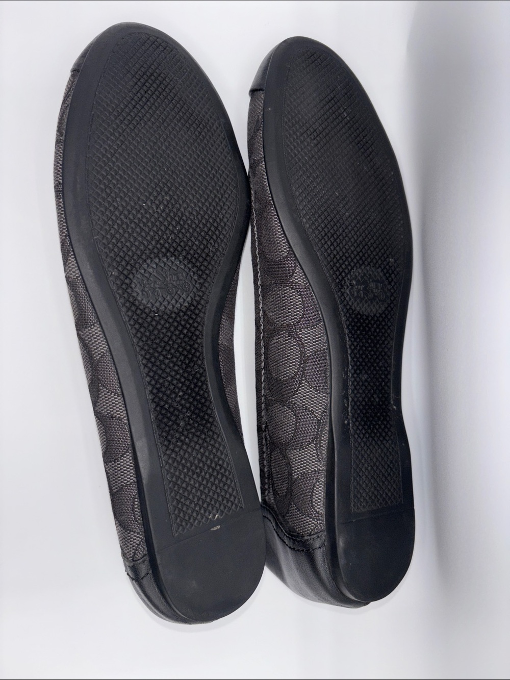 Coach Black Signature Canvas Cap-Toe Ballet Flats - Picture 10 of 10